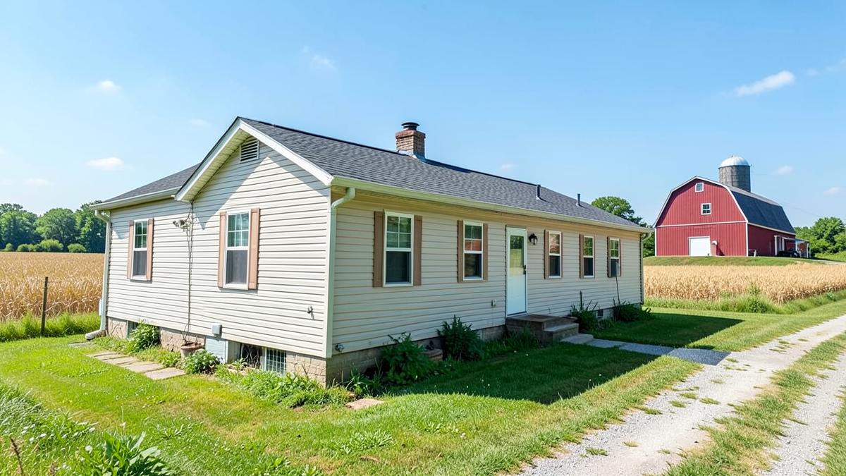 Manufactured home in Lancaster, Pennsylvania, with a cash buyer sign