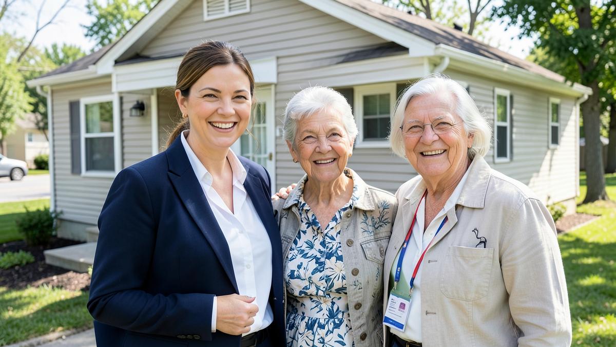 Natalia, CPA y compradora de casas móviles en Pennsylvania, con una vendedora